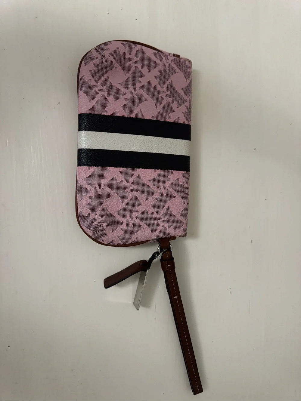 RARE VINTAGE JUICY COUTURE PINK SCOTTIE DOG WRISTLET WALLET
